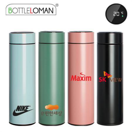 단체행사 홍보물 LED온도계 텀블러 500ml