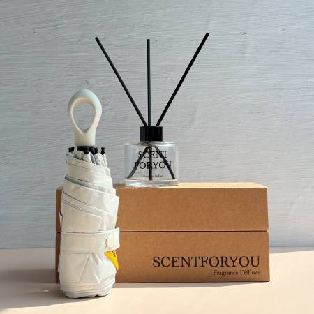 대학교 판촉물로 제격인 FINE 센트포유 디퓨저 120ml 1구 + 초경량 멀티고리 5단우산세트 SU26