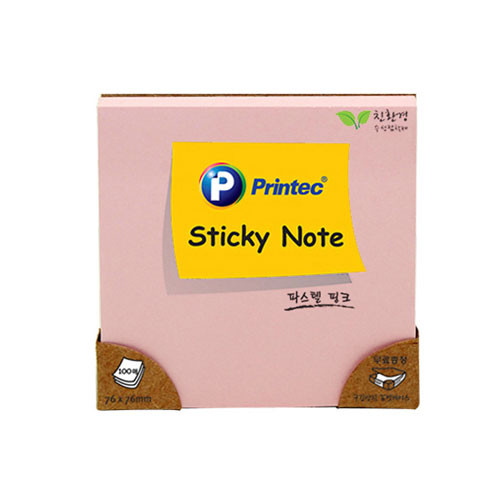 홍보물로 딱 좋은 프린텍 스티키노트 파스텔핑크 7676p 활용법과 장점