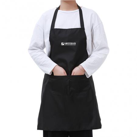 목걸이형 단색 앞치마