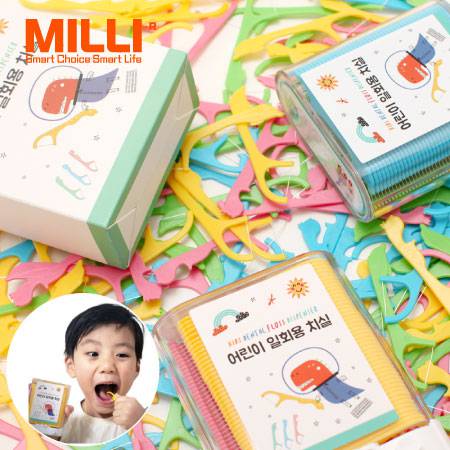 milli 어린이 일회용 치실 디스펜서 88P